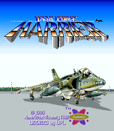 Task Force Harrier Title Screen